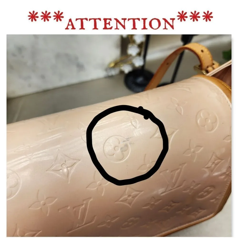 Louis Vuitton Vernis Petronia Street Marshmallow w/ Dust Bag & COA EUC